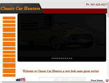 Tablet Screenshot of classiccarhunters.com